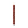 LED dinerkaars vogel - rood/bruin - 2.2x24.5 cm