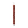 LED dinerkaars vogel - rood/bruin - 2.2x24.5 cm