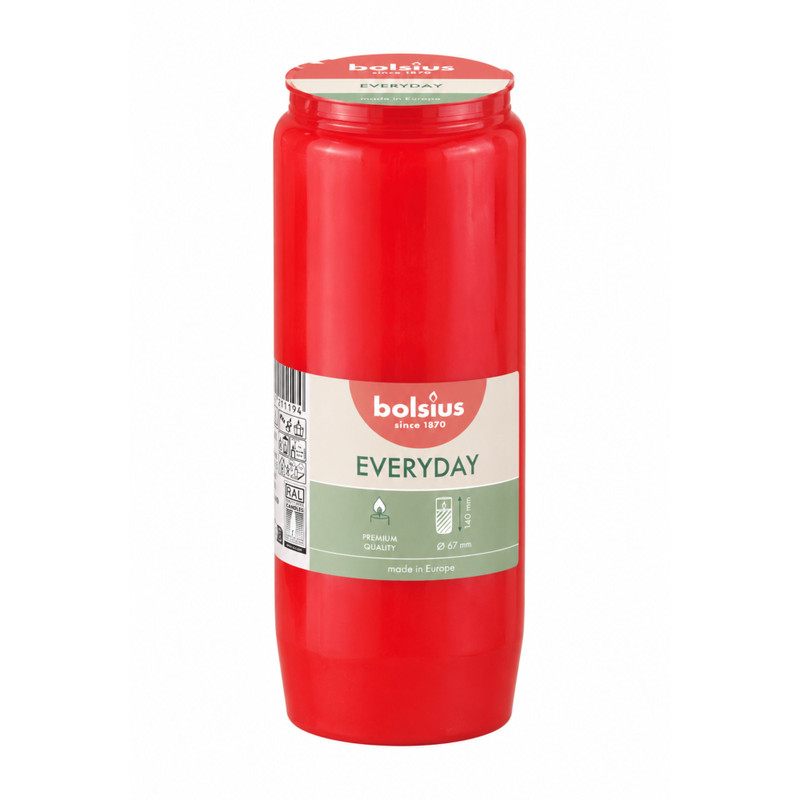 Bolsius herdenkingslicht - rood