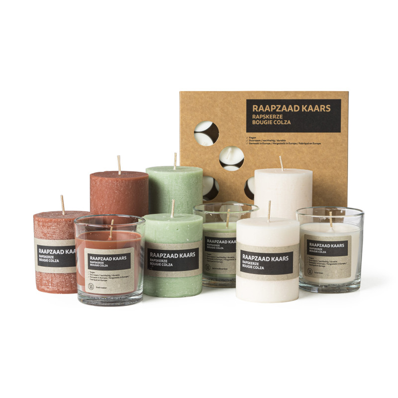 Waxinelichten raapzaad - set van 25 