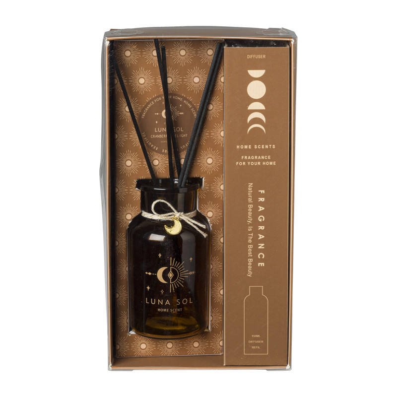 Geurstokjes cranberry delight - terra - 150 ml