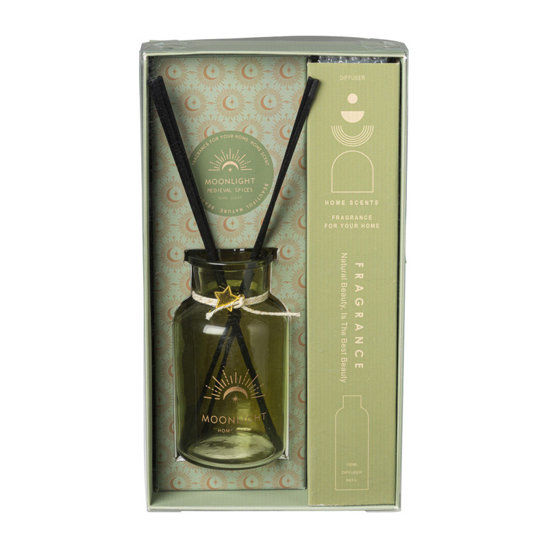 Geurstokjes mystic medieval - groen - 150 ml