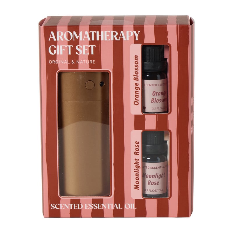 Diffuser giftset met twee vullingen - goudkleurig