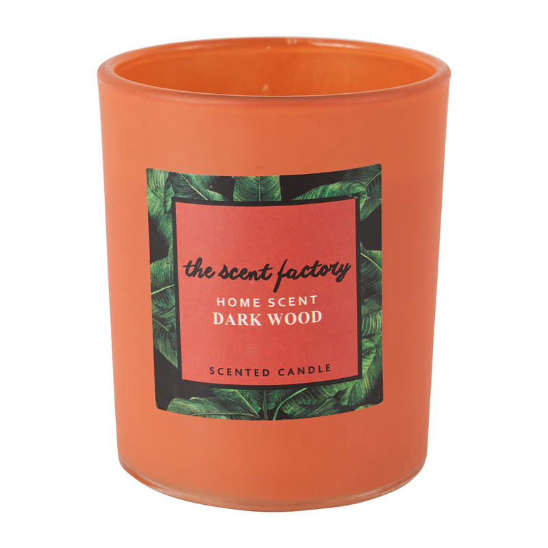 Home scent kaars in glas - Dark Wood - ⌀6x7.5 cm