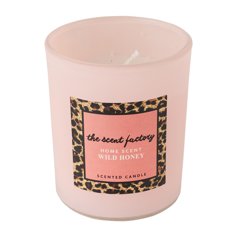 Home scent kaars in glas - Wild Honey - ⌀6x7.5 cm