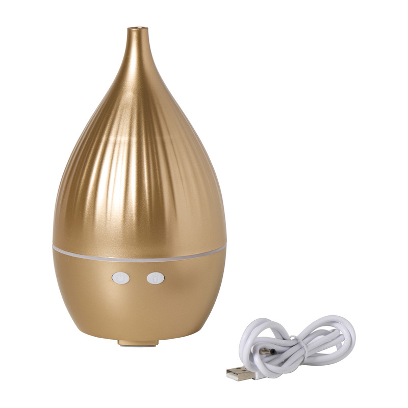 Elektrische diffuser - goudkleurig - ø9.5x17 cm