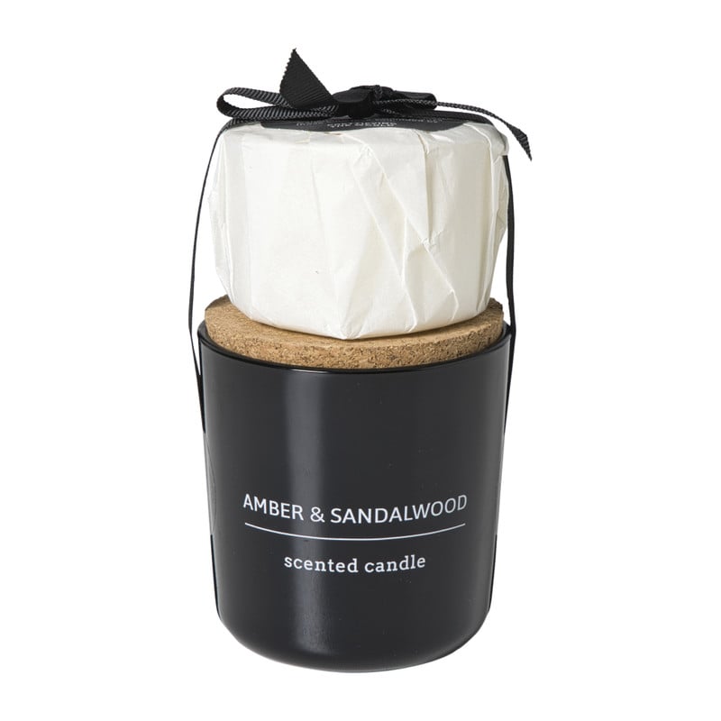 Geurkaars met refill - amber & sandalwood