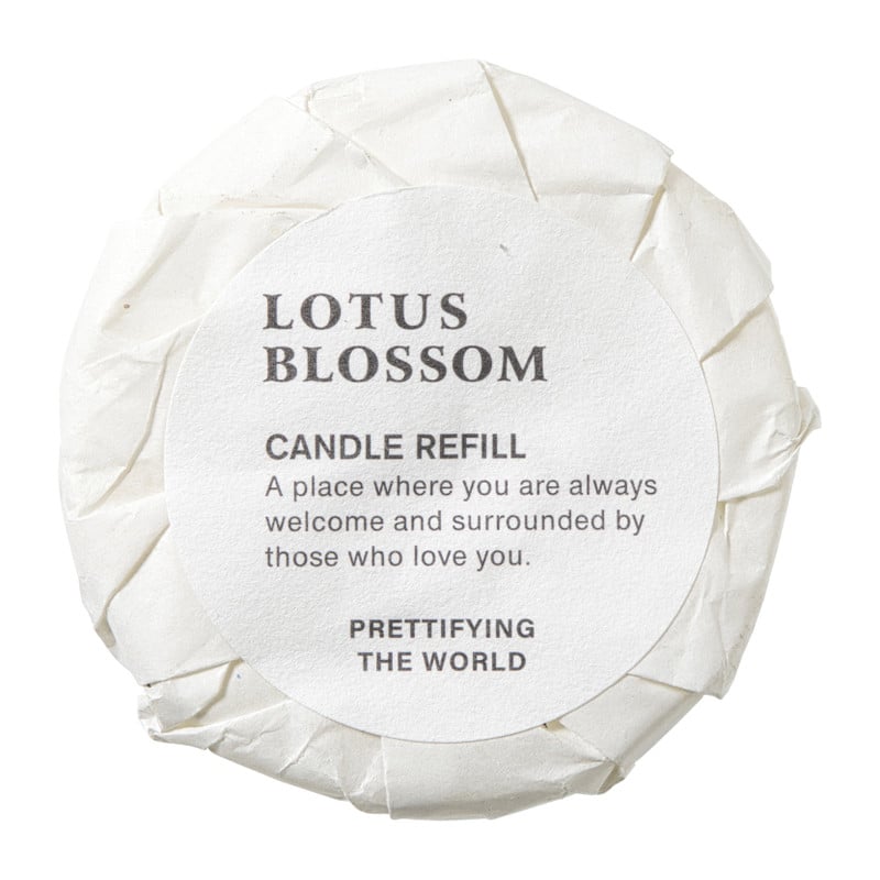 Geurkaars met refill - lotus