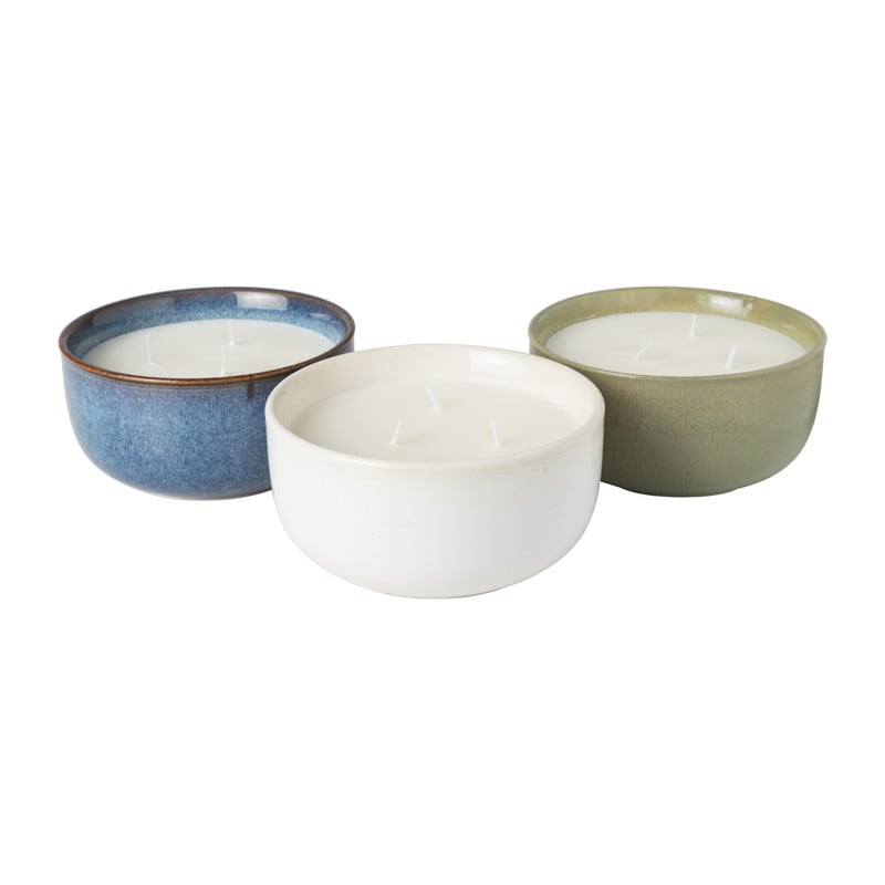 Geurkaars vanilla & warm musk - beige - ø13.2x6.8 cm