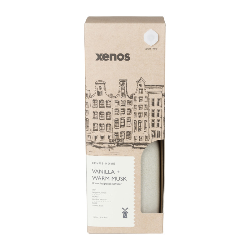 Diffuser vanilla & warm musk - beige - ø7.7x11.8 cm