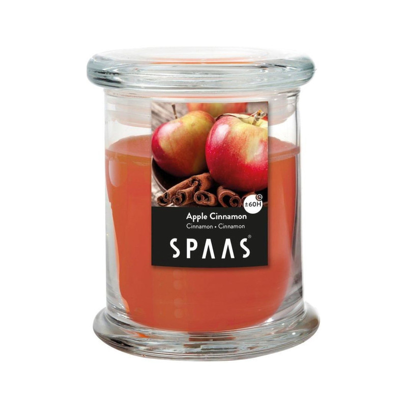 Kaars in glas apple cinnamon - ø9x11 cm