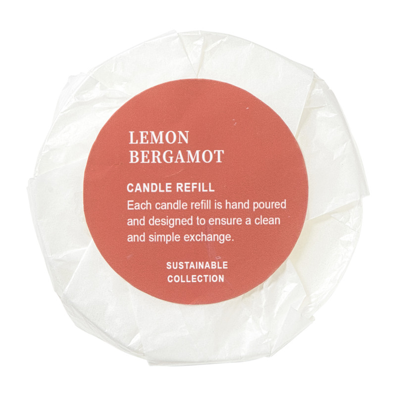 Navulling geurkaars - lemon bergamot - 350 gram