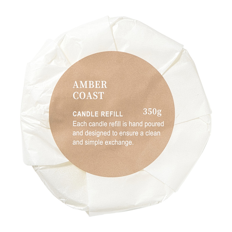 Navulling geurkaars - amber coast - 350 gram