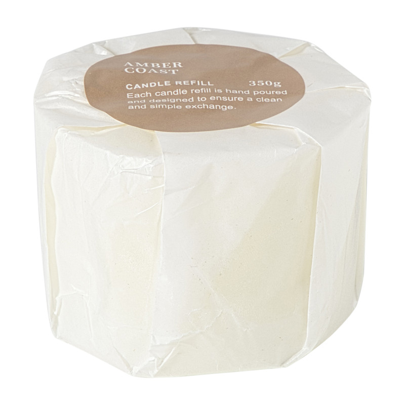 Navulling geurkaars - amber coast - 350 gram