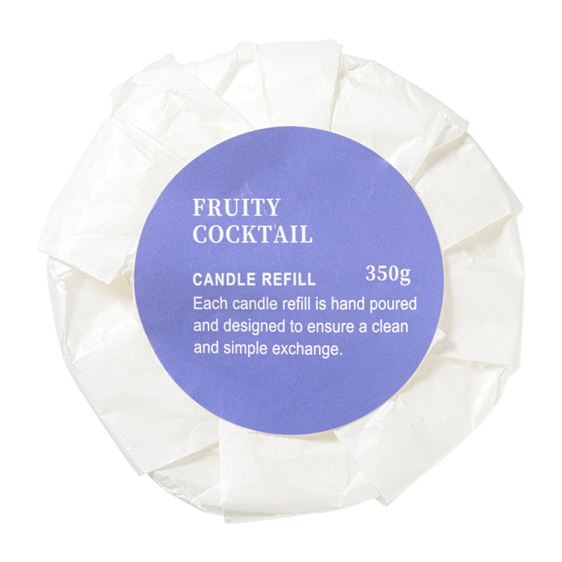 Navulling geurkaars - fruity cocktail - 350 gram