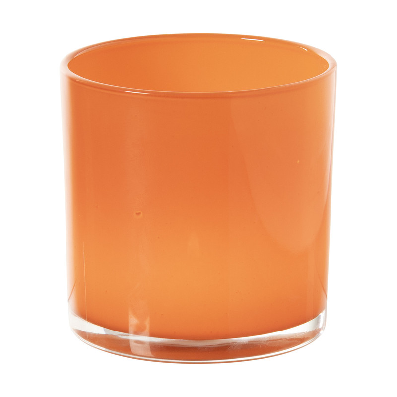 Waxinelichthouder - rood - ø10x10 cm