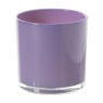 Waxinelichthouder - paars - ø10x10 cm