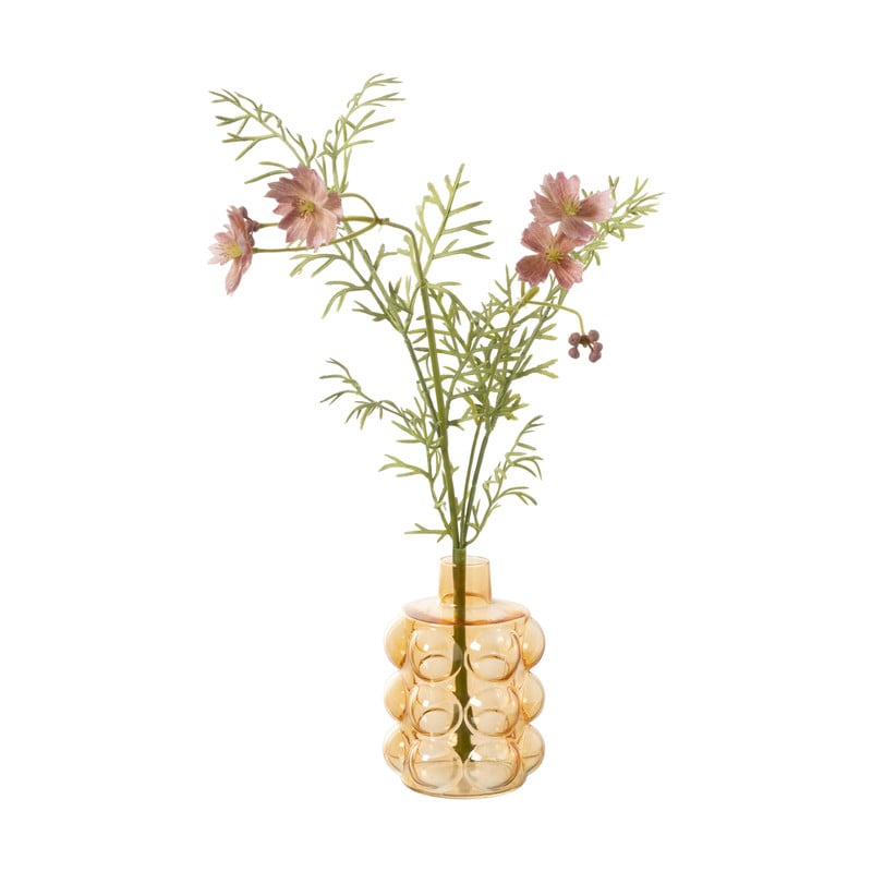 Vaas voor geurstokjes bubbels - oranje - ø8.5x11.5 cm