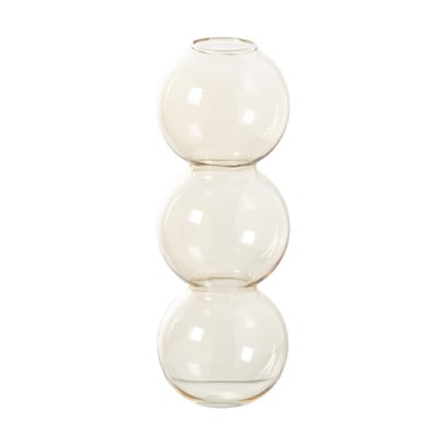 Vaas voor geurstokjes bollen - geel - ø6.5x16.5 cm