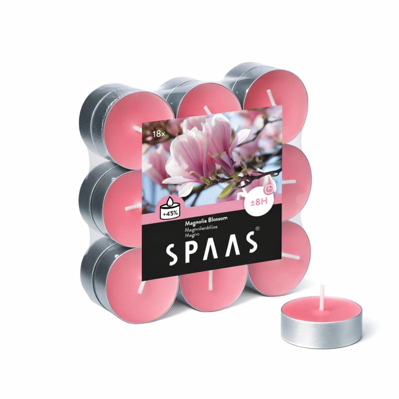 Geur waxinelichten - magnolia blossom - set van 18