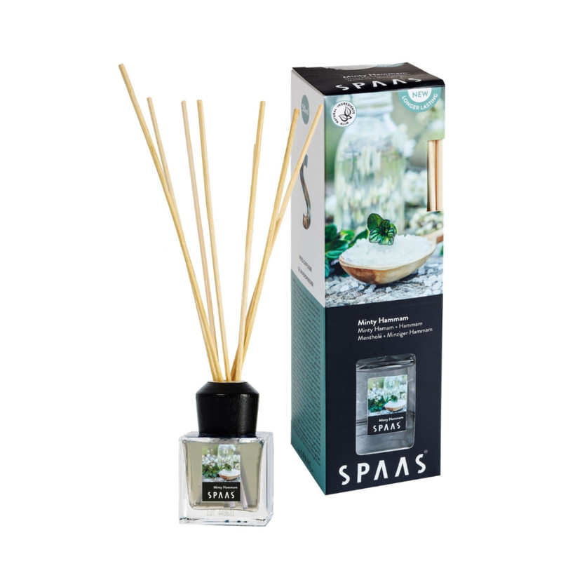 Geurstokjes minty hammam -ø6x20 cm