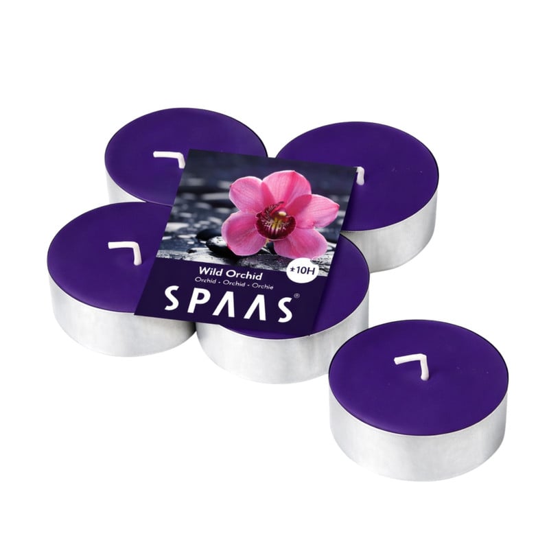 Geur maxi waxinelichten - wild orchid - set van 4