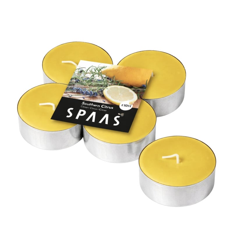 Geur maxi waxinelichten - southern citrus - set van 4