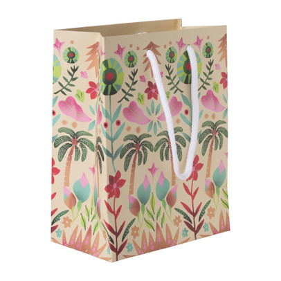 Cadeautasje market melodies - multikleur - 22.9x17.5x9.8 cm 