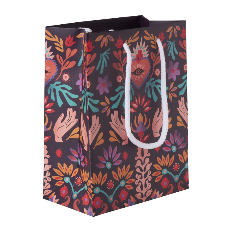 Cadeautasje bazaar whispers - multikleur - 22.9x17.5x9.8 cm 