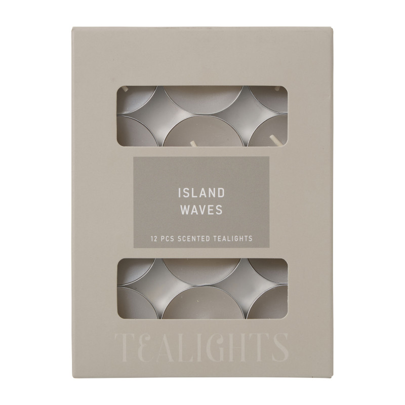Geur waxinelichten island waves - set van 12