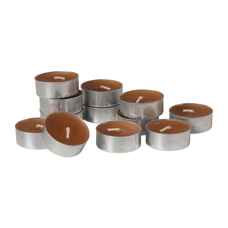 Geur waxinelichten velvet amber - set van 12