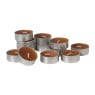Geur waxinelichten velvet amber - set van 12