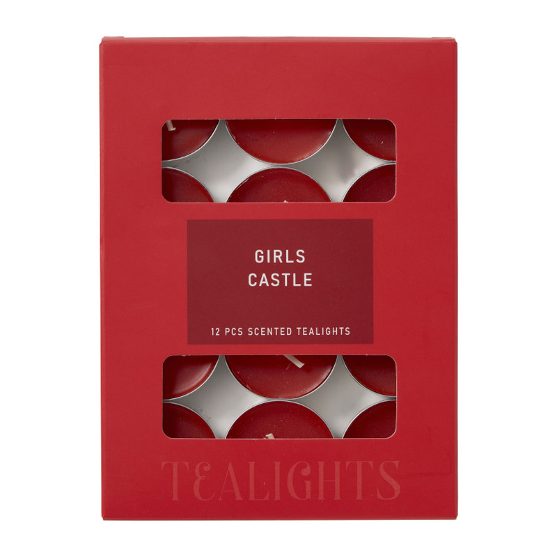 Geur waxinelichten girls castle - set van 12