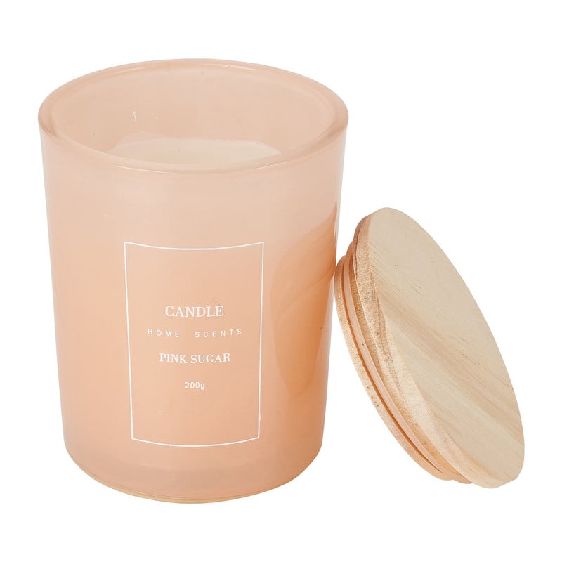 Geurkaars - pink sugar - ø8x10 cm 