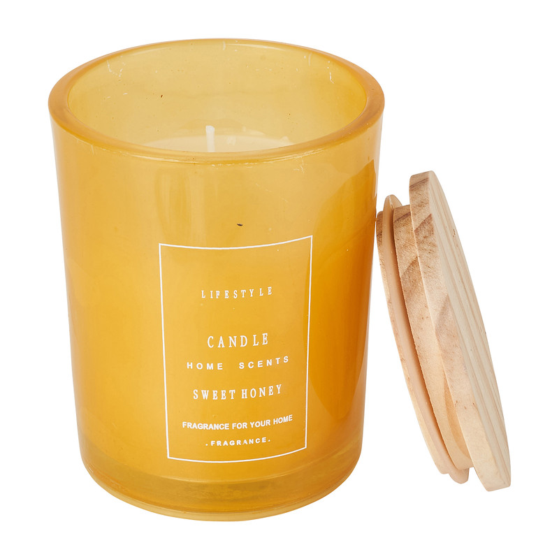 Geurkaars - sweet honey - ø8x10 cm 