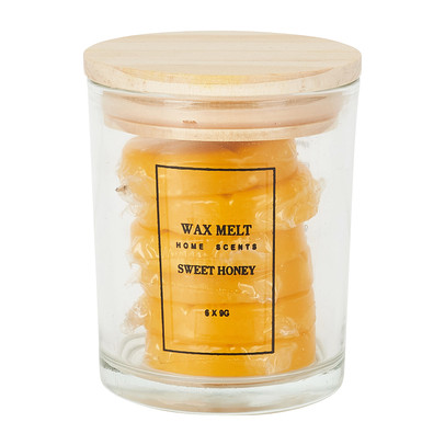 Waxmelts in pot - sweet honey - set van 6