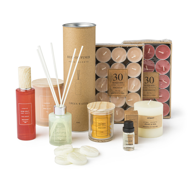 Geurkaars - peony silk - ø7x7 cm 