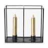 Vitrinekandelaar dubbel - 20x10x18 cm 