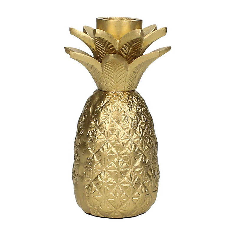 Kandelaar ananas - goud - 13 cm 