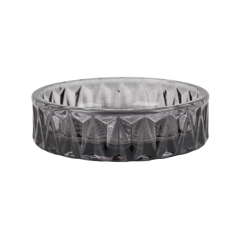 Kaarsenonderzetter mini – grijs – ø9.4x2.6 cm