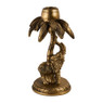 Dinerkaarshouder olifant - goud - Ø10 x H 18 cm