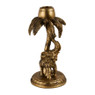 Dinerkaarshouder olifant - goud - Ø10 x H 18 cm