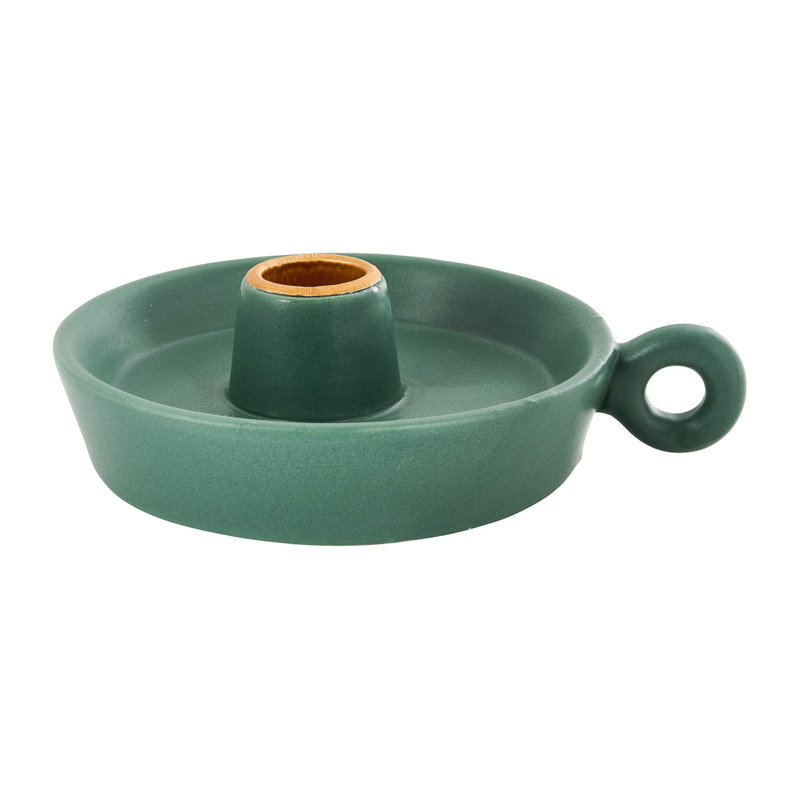 Dinerkaarshouder keramiek - groen - 15x12x3,8 cm