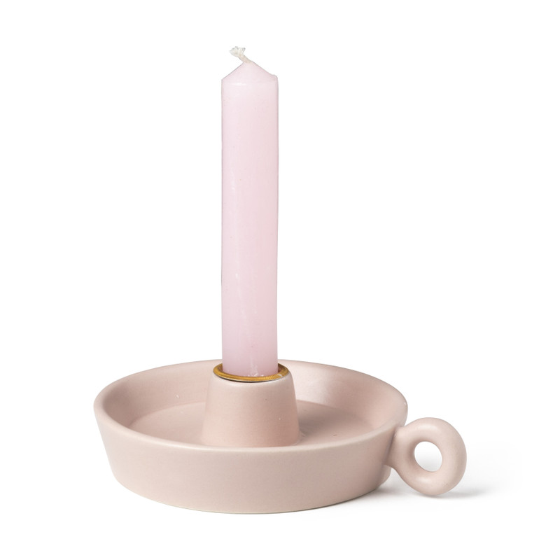 Dinerkaarshouder keramiek - roze - 15x12x3,8 cm
