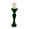Kaarshouder velvet - groen - 33 cm 