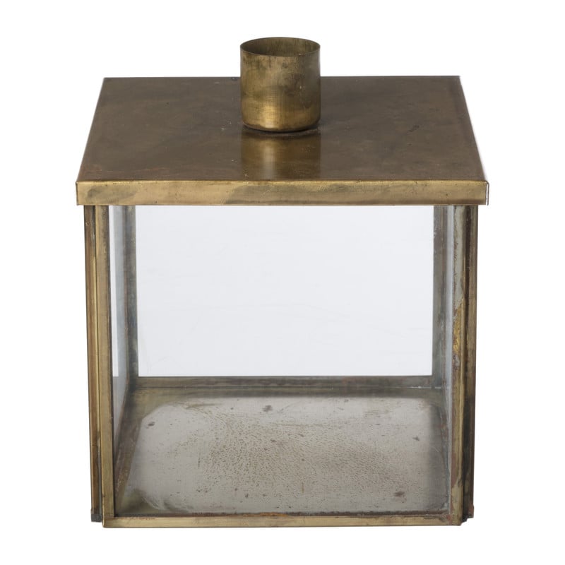 Kandelaar box goud - 10 cm 