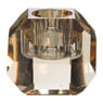 Kandelaar kristal - licht bruin  - ø5x4.5 cm 