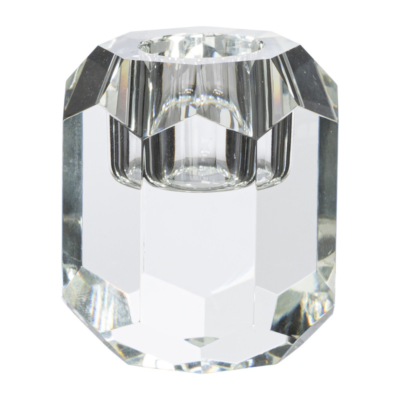 Dinerkaarshouder Kristal hoog - transparant - ?5x6 cm