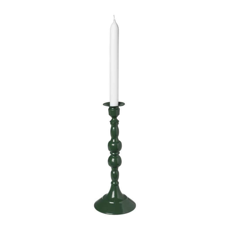 Kandelaar klassiek - groen - ø10.5x26 cm 