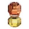 Dinerkaarshouder kristal - rood/geel - ø5.5x9 cm 